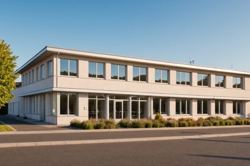 Centre de santé pluriprofessionnel moderne dans une petite ville française