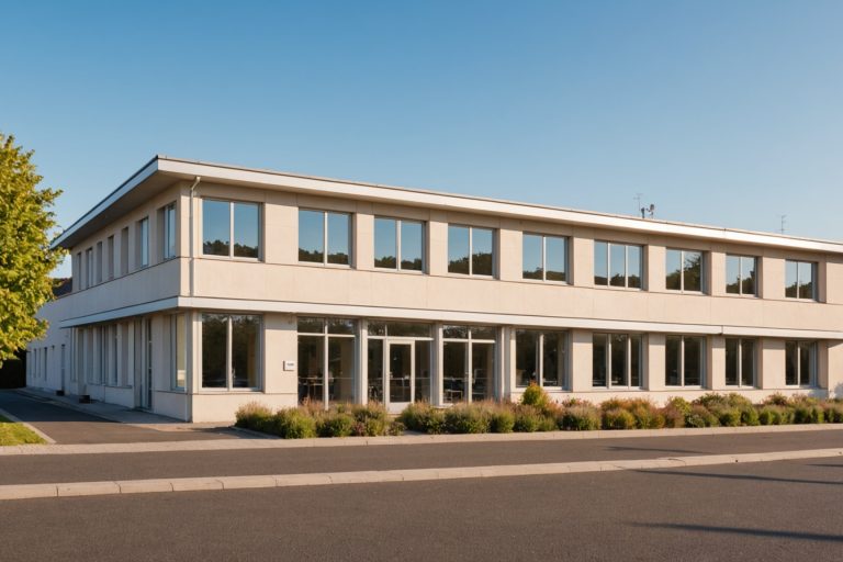 Centre de santé pluriprofessionnel moderne dans une petite ville française