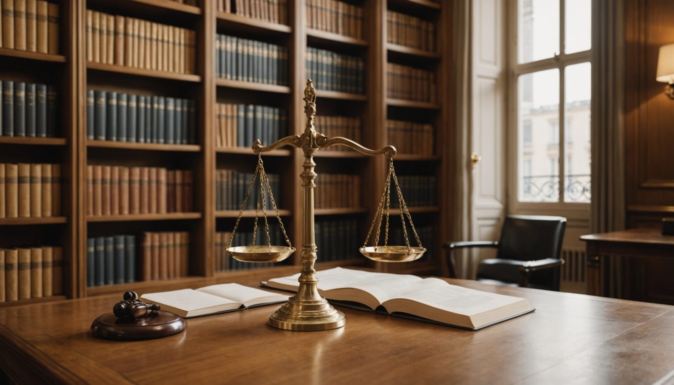 Bureau d'un cabinet d'avocat spécialisé en droit de la famille à Paris