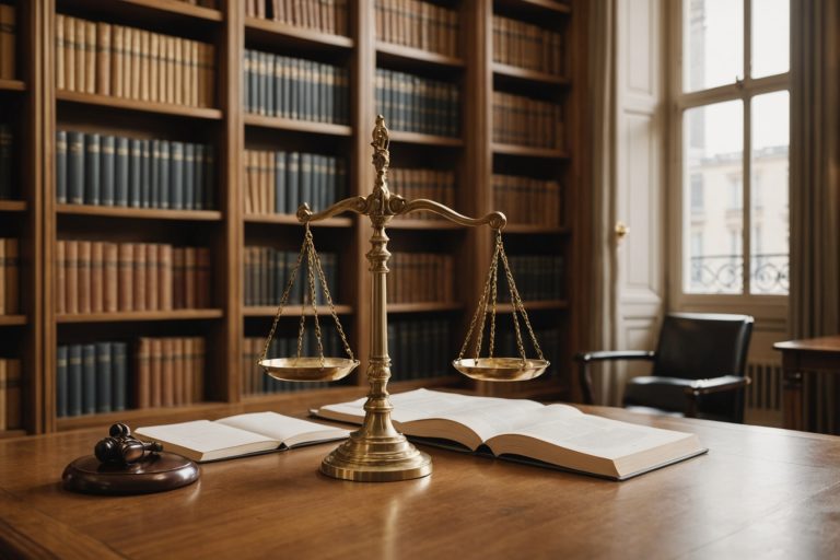 Bureau d'un cabinet d'avocat spécialisé en droit de la famille à Paris
